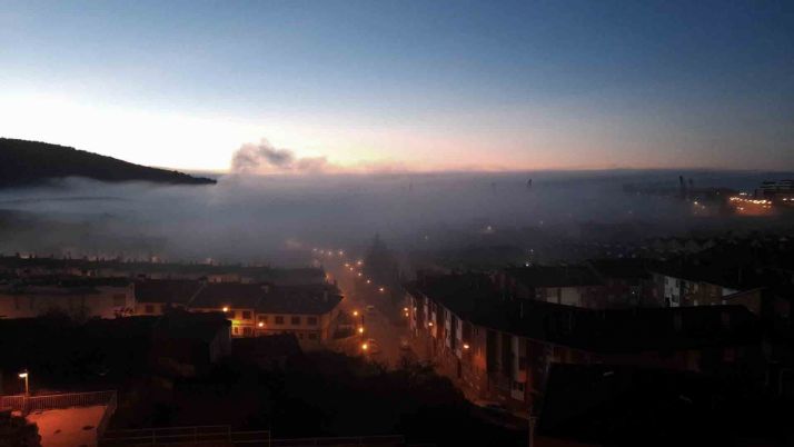 Una imagen de Los Pajaritos antes de amanecer hoy