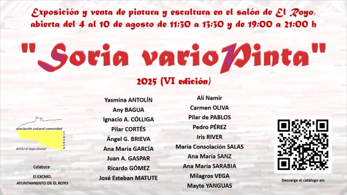 De la acuarela al hierro reciclado: 19 artistas y 103 obras se dan cita en 'Soria varioPinta' en El Royo | Imagen 1