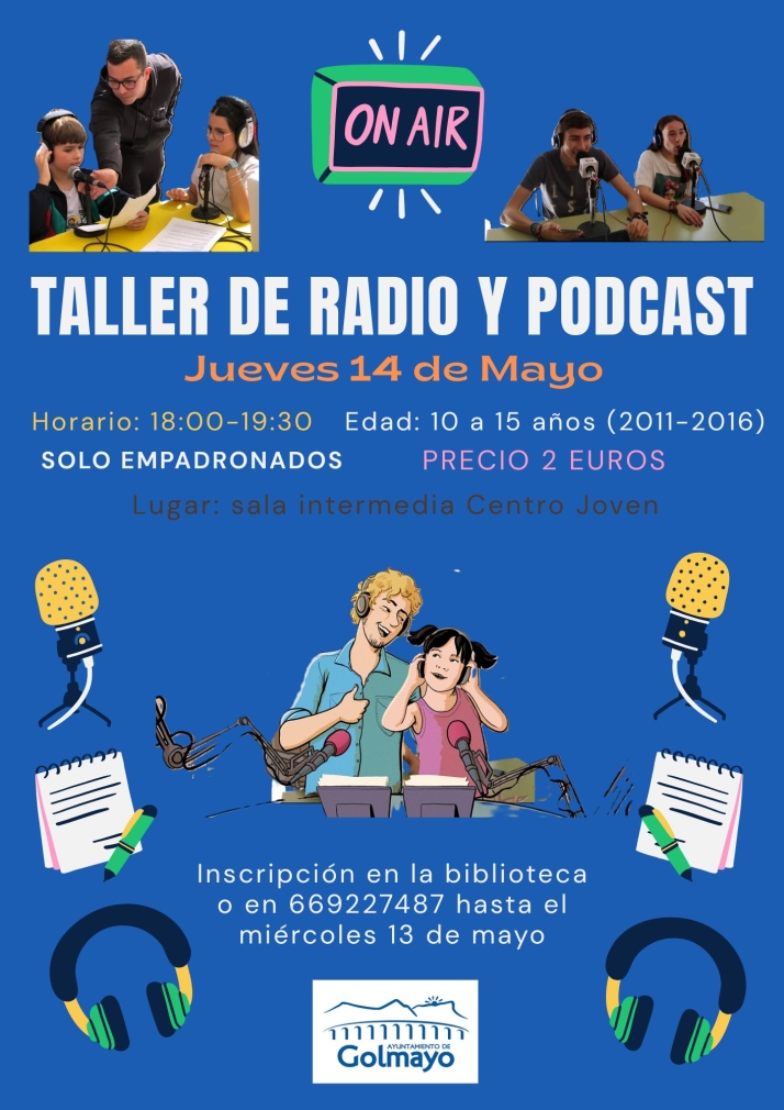 Golmayo organiza un taller de radio y podcast para j&oacute;venes en sus Jornadas Culturales | Imagen 1