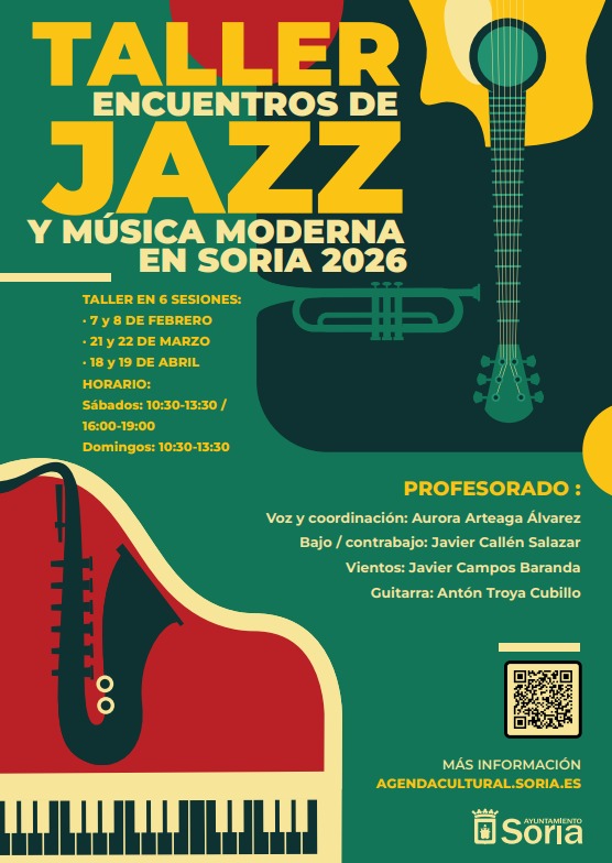 Nueva formaci&oacute;n musical: El Ayuntamiento anuncia el programa de Jazz y M&uacute;sica Moderna | Imagen 1