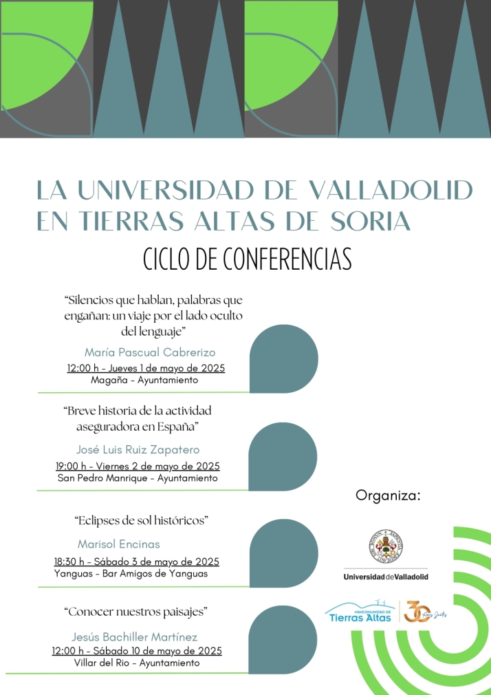 La Universidad de Valladolid lleva la cultura a Tierras Altas con cuatro conferencias en mayo | Imagen 1