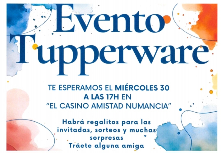 Este mi&eacute;rcoles en Soria, 'Evento Tuperware' con "regalitos" para las asistentes | Imagen 1