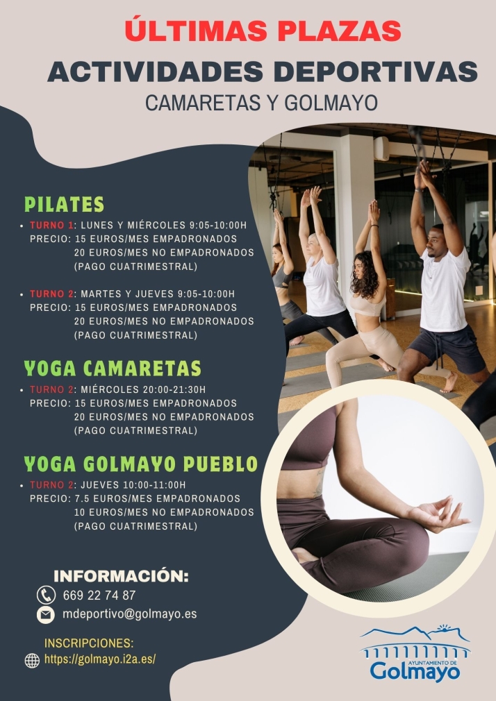 'Golmayo se mueve' roza el completo: &uacute;ltimas plazas libres de yoga y pilates | Imagen 1