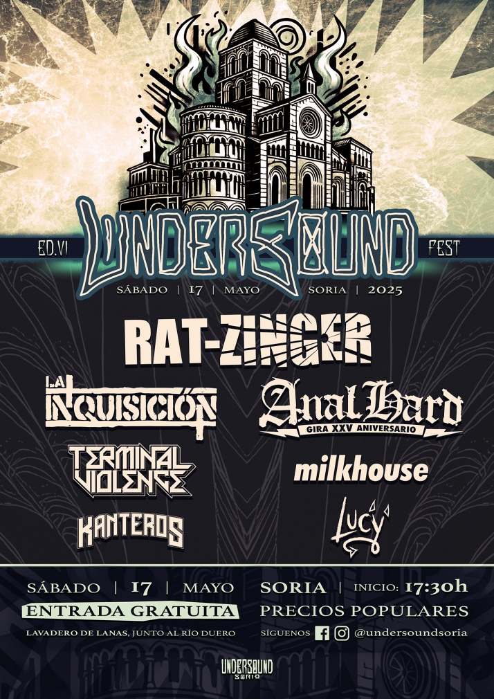 Rat-Zinger, La Inquisici&oacute;n o Milkhouse formar&aacute;n parte del cartel del VI Undersound Fest | Imagen 1