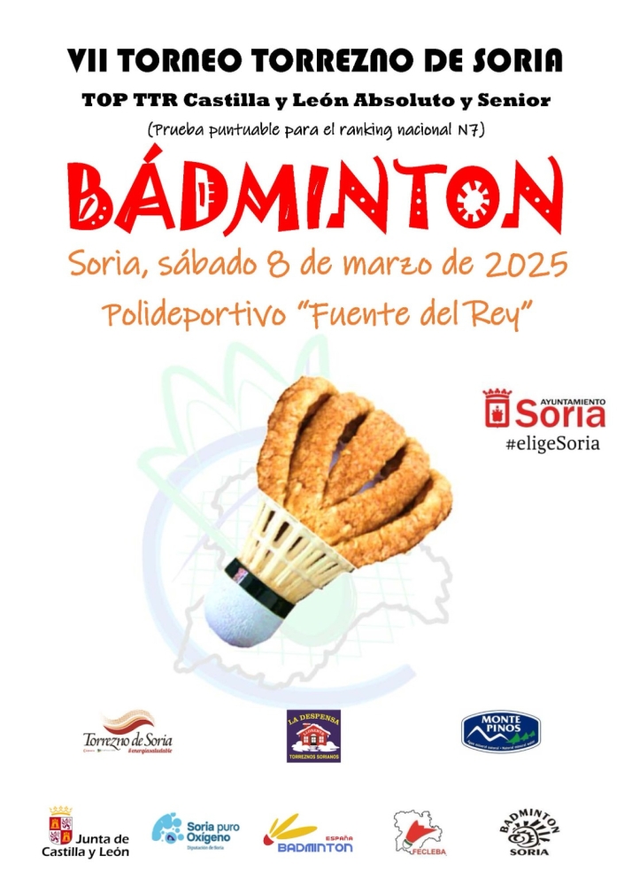 Este fin de semana, nueva edici&oacute;n del torneo de b&aacute;dminton del torrezno de Soria | Imagen 1
