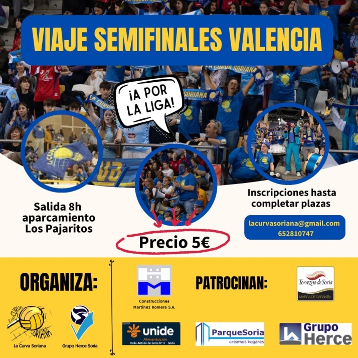 Viaje para animar a Grupo Herce Soria en la semifinal de Valencia | Imagen 1