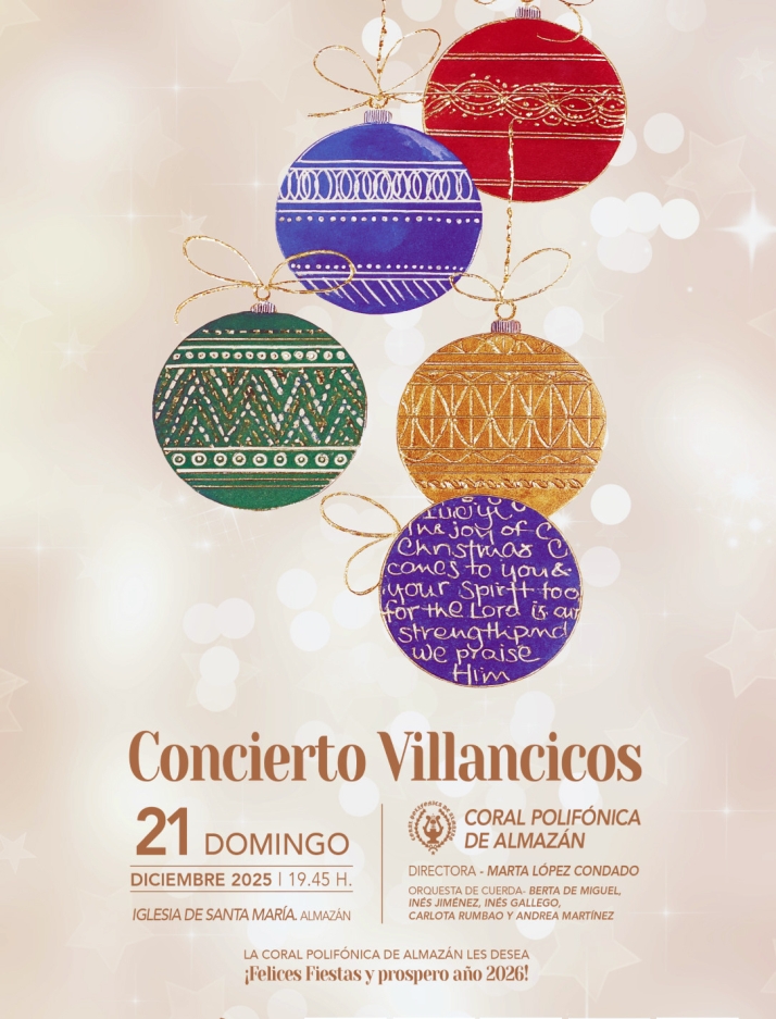La Coral Polif&oacute;nica de Almaz&aacute;n ofrece este domingo su tradicional concierto de villancicos | Imagen 1