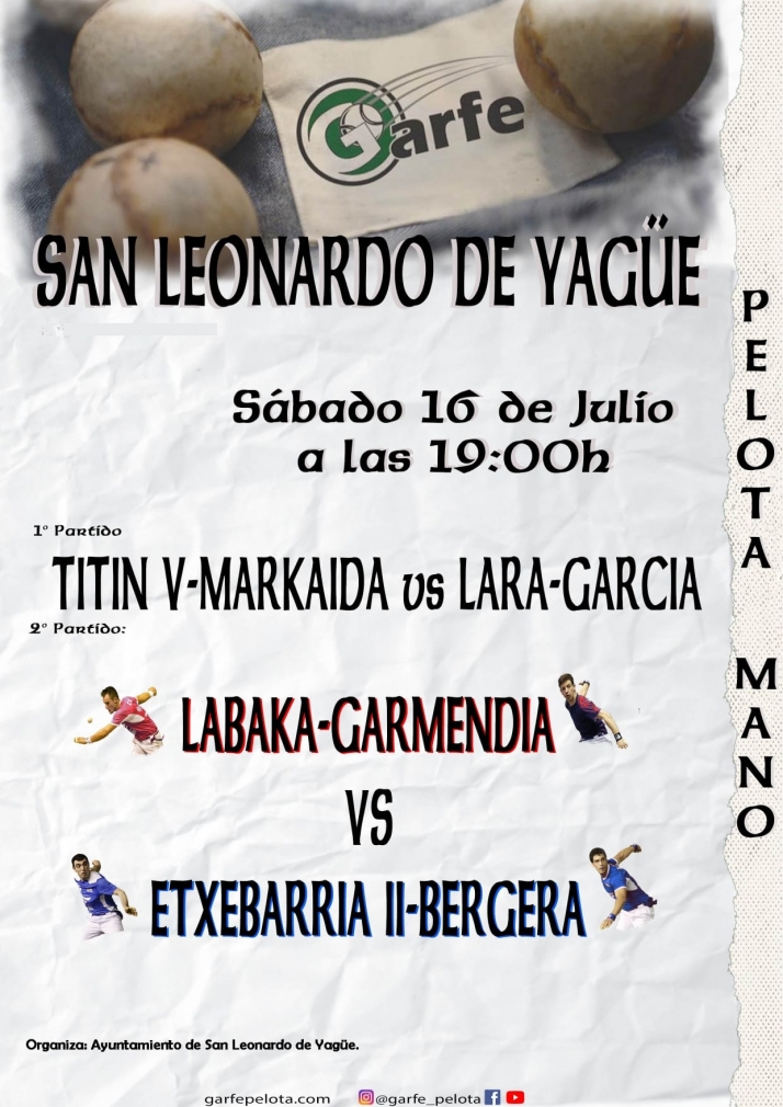 Velada de pelota en San Leonardo de Yag&uuml;e | Imagen 1