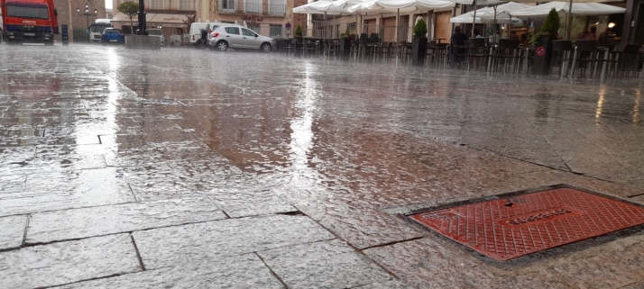 Fotos y v&iacute;deo: Las primeras lluvias de agosto en Soria | Imagen 1