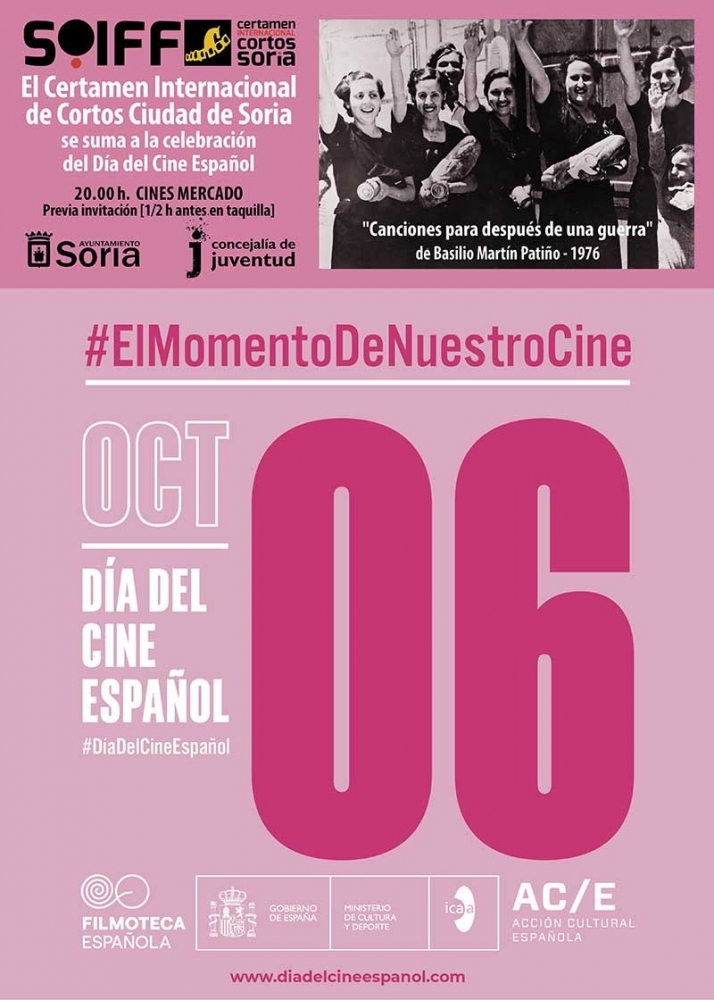 Soria tambi&eacute;n celebrar&aacute; el D&iacute;a del Cine Espa&ntilde;ol | Imagen 1