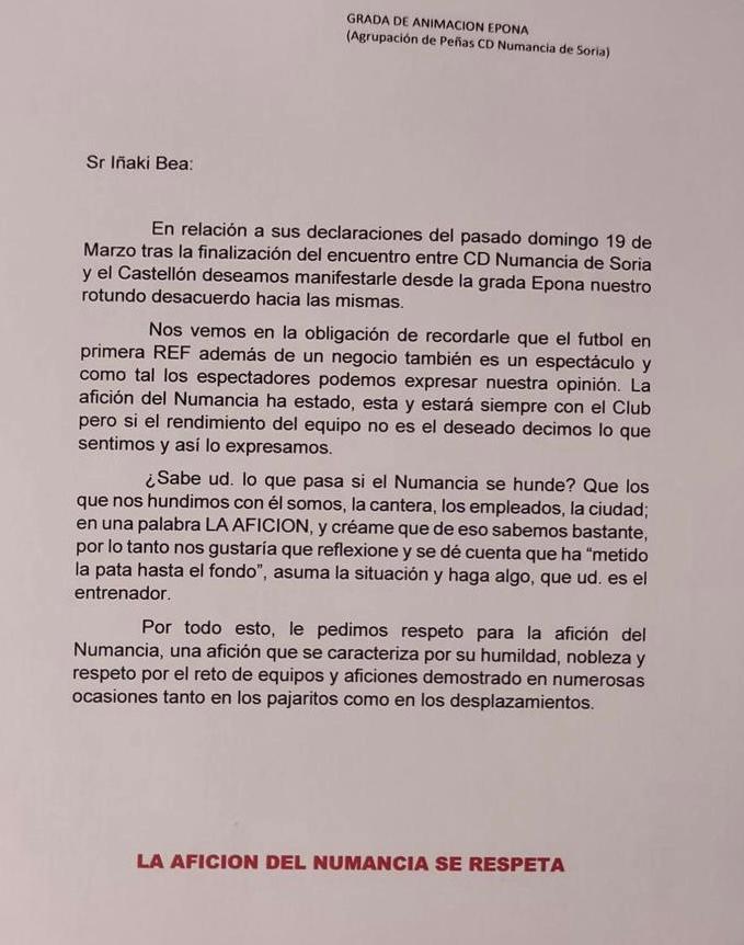 La Grada de Animaci&oacute;n EPONA pide respeto a I&ntilde;aki Bea: &ldquo;Ha metido la pata hasta el fondo&rdquo; | Imagen 1