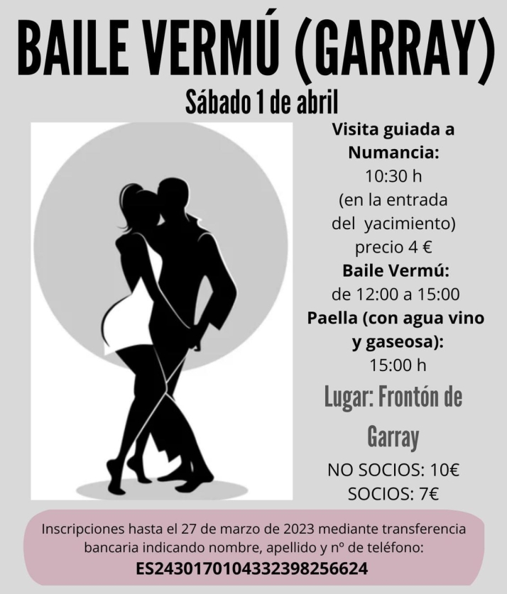 Abiertas las inscripciones para el baile verm&uacute; de Soriabaila en Garray | Imagen 1