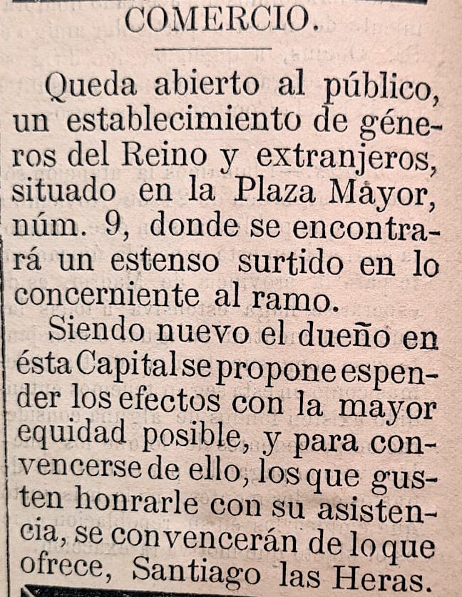 &iquest;Qu&eacute; se anunciaba en los peri&oacute;dicos de Soria en 1882? | Imagen 7