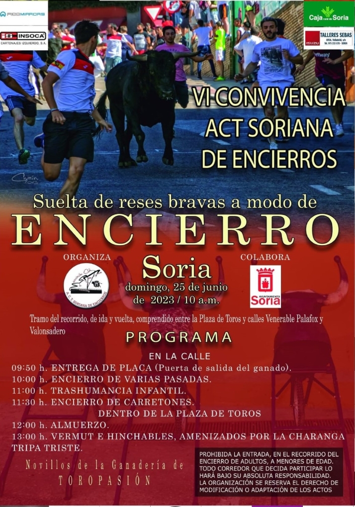 Los sorianos calentar&aacute;n motores para San Juan con un encierro por todo lo alto | Imagen 1