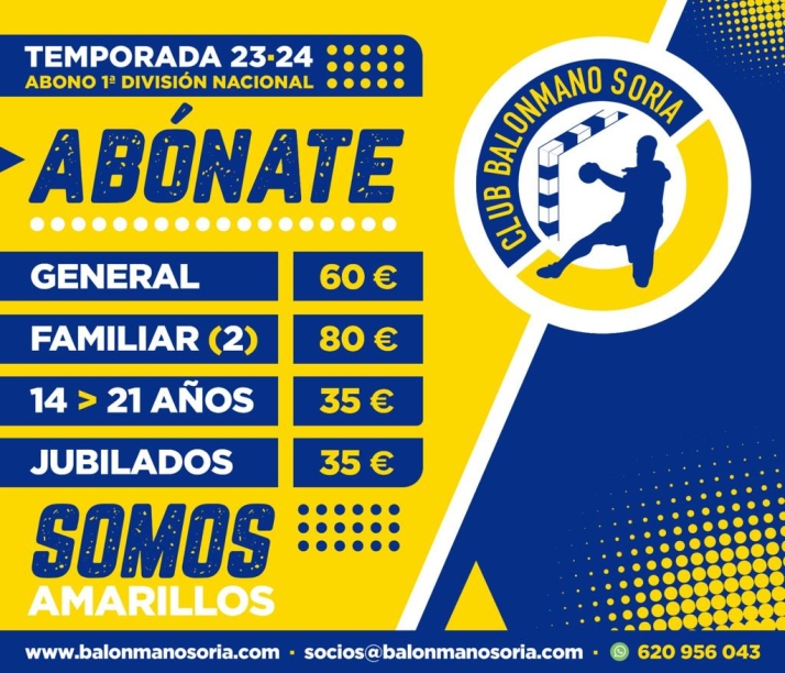 Todo lo que necesitas saber sobre la campa&ntilde;a de abonados del BM Soria | Imagen 1