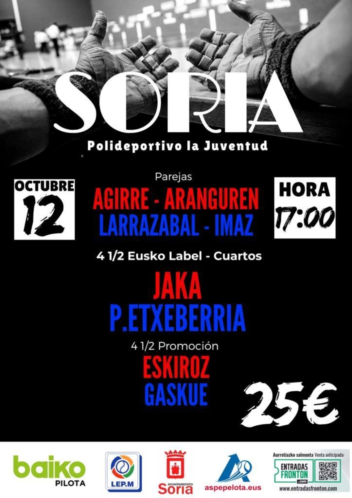 Soria ser&aacute; el epicentro nacional de la pelota mano en el D&iacute;a del Pilar | Imagen 1