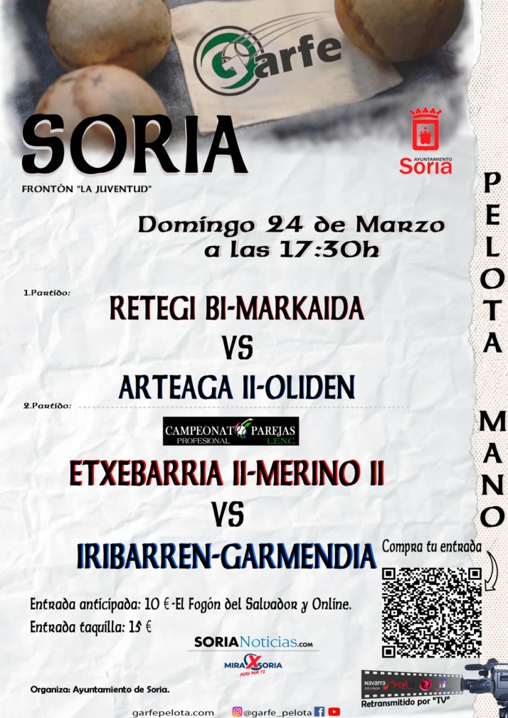Los mejores pelotaris llegan a Soria con una doble cita del Campeonato LENC | Imagen 1