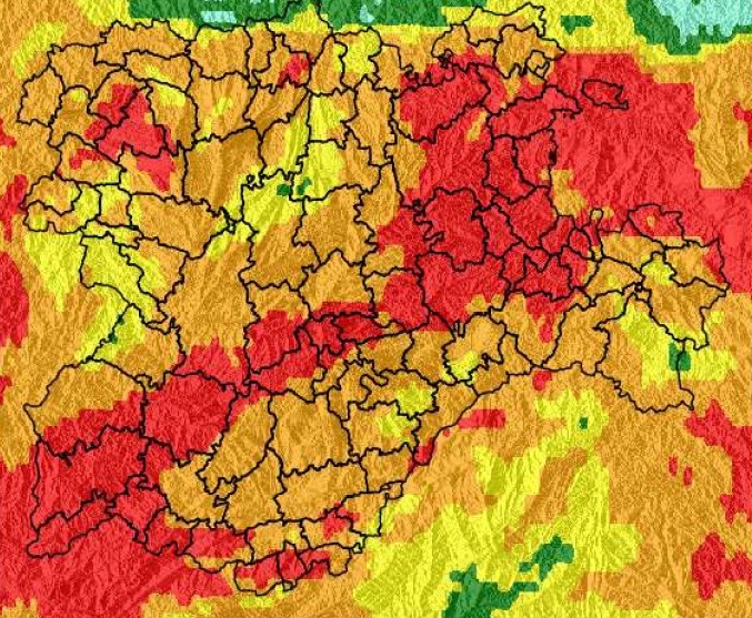 Riesgo de incendio en Castilla y L&eacute;on