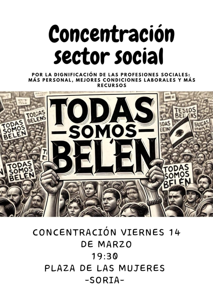 El sector social se moviliza en Soria tras el asesinato de una educadora en Badajoz | Imagen 1