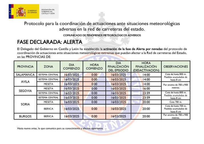 Soria se prepara para activar la fase de Alerta por nevadas | Imagen 1
