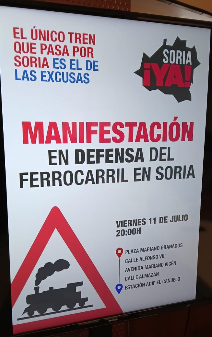 Soria &iexcl;Ya! convoca una manifestaci&oacute;n por el ferrocarril el viernes 11 de julio en Soria | Imagen 1