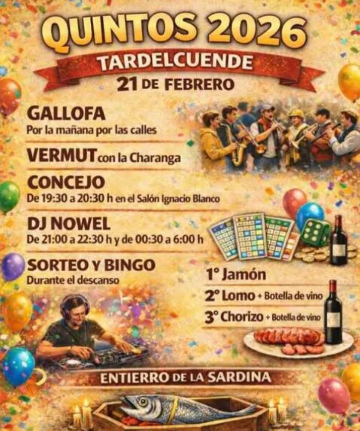 Los quintos de Tardelcuende ya huelen su fiesta de Carnaval | Imagen 5