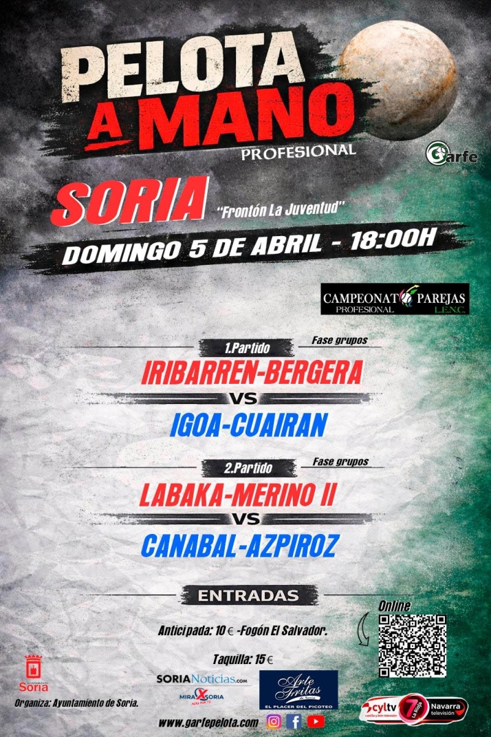 Las mejores parejas de pelota mano se volver&aacute;n a enfrentar en Soria en el Campeonato LENC | Imagen 1