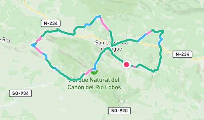 Ruta: 82 kil&oacute;metros de bici de carretera por v&iacute;as secundarias sorianas | Imagen 1