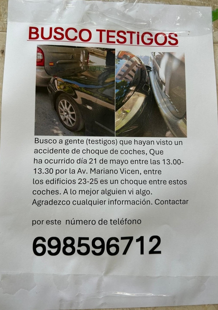 Se buscan testigos de un accidente en pleno centro de la capital | Imagen 1