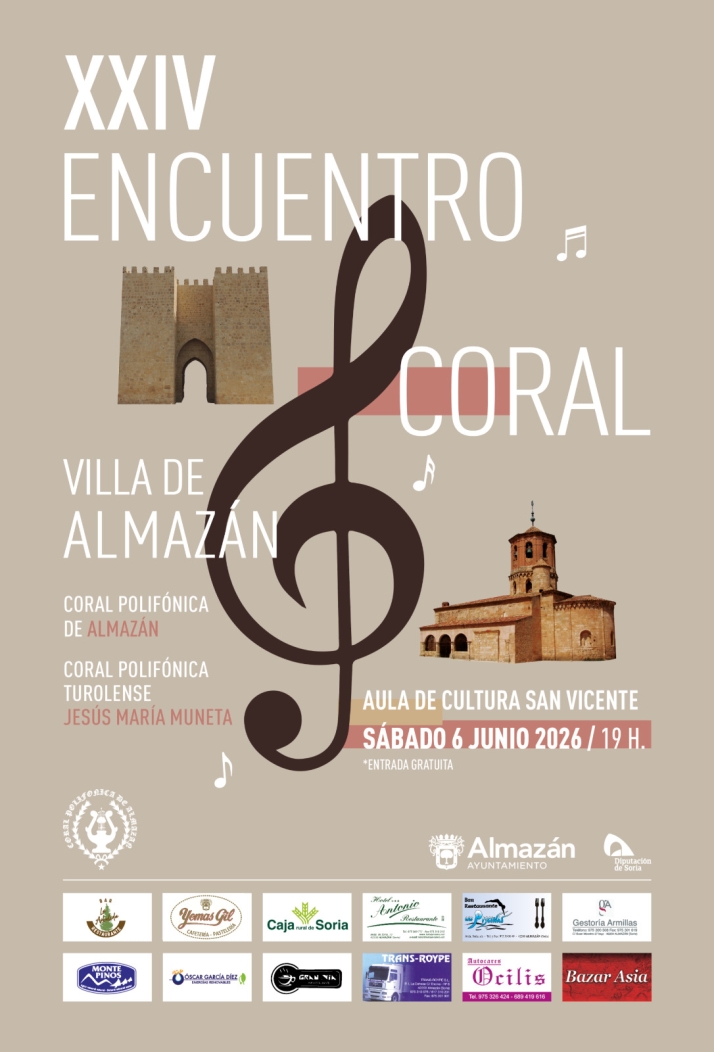La m&uacute;sica coral vuelve a unir a Almaz&aacute;n y Teruel este s&aacute;bado | Imagen 1