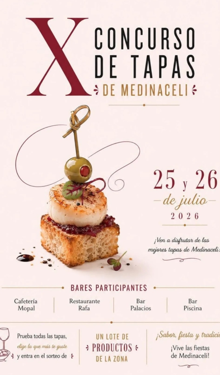 El tributo a La Oreja de Van Gogh y el X Concurso de Tapas, platos fuertes de las fiestas de Medinaceli | Imagen 2