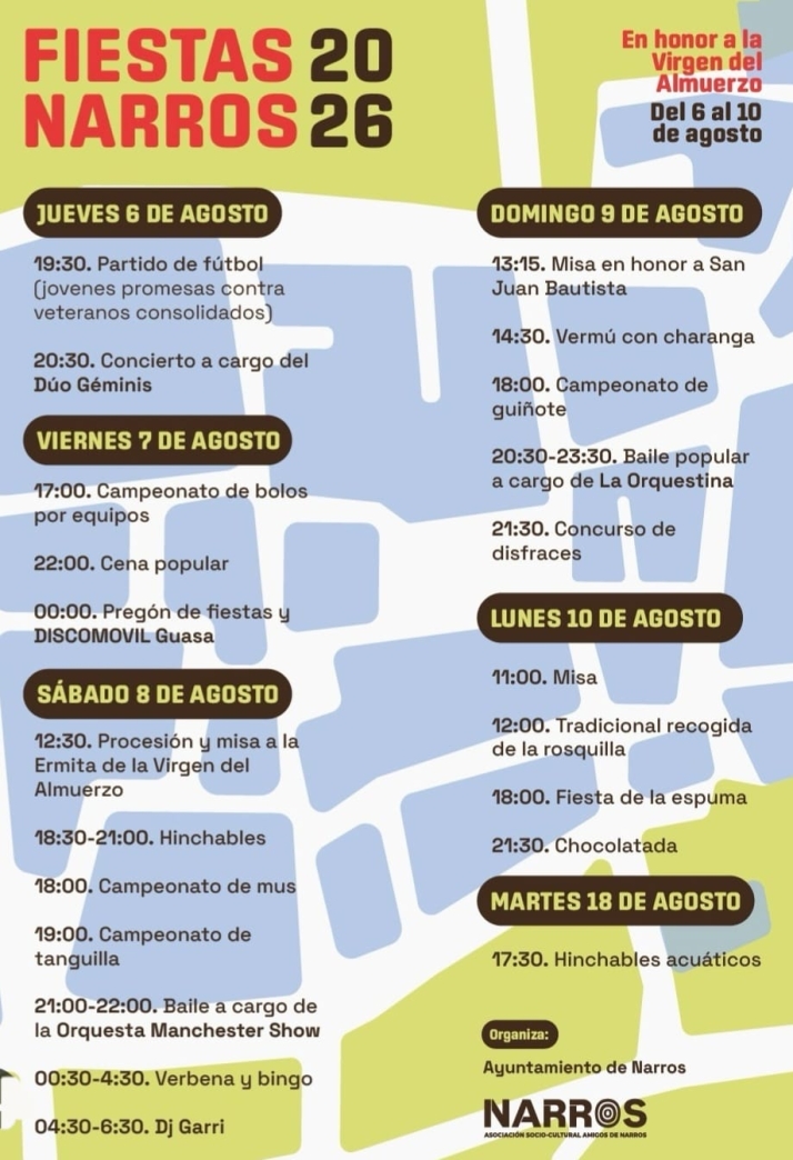 Narros se prepara para disfrutar de sus fiestas  | Imagen 1