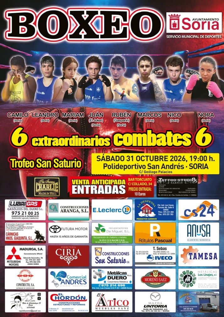 El Trofeo San Saturio de Boxeo regresa a Soria: 8 boxeadores sorianos, un combate femenino y alrededor de 500 espectadores | Imagen 1