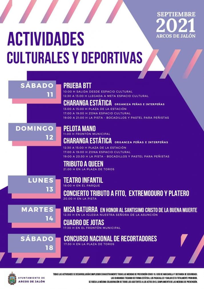 Una amplia programaci&oacute;n cultural y deportiva recordar&aacute; las fiestas en Arcos de Jal&oacute;n | Imagen 1