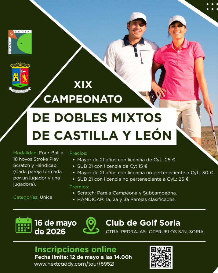 Las inscripciones para el Regional de dobles de golf, hasta el 12 de mayo | Imagen 1