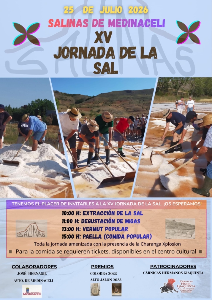 Medinaceli rendir&aacute; homenaje a su 'oro blanco' en una XV Jornada de la Sal cargada de historia | Imagen 1