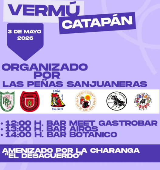Las pe&ntilde;as de Soria presentan una nueva edici&oacute;n del verm&uacute; del Catap&aacute;n: horarios, charanga y recorrido | Imagen 1
