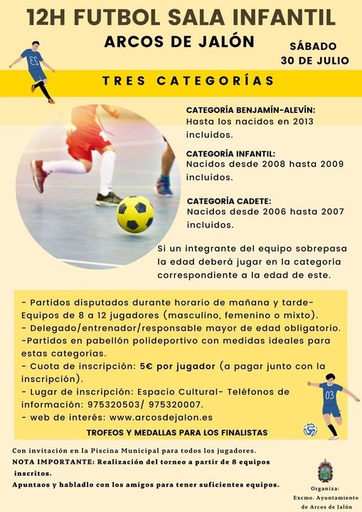 Los m&aacute;s peque&ntilde;os tambi&eacute;n disfrutan del f&uacute;tbol sala en Arcos de Jal&oacute;n | Imagen 1