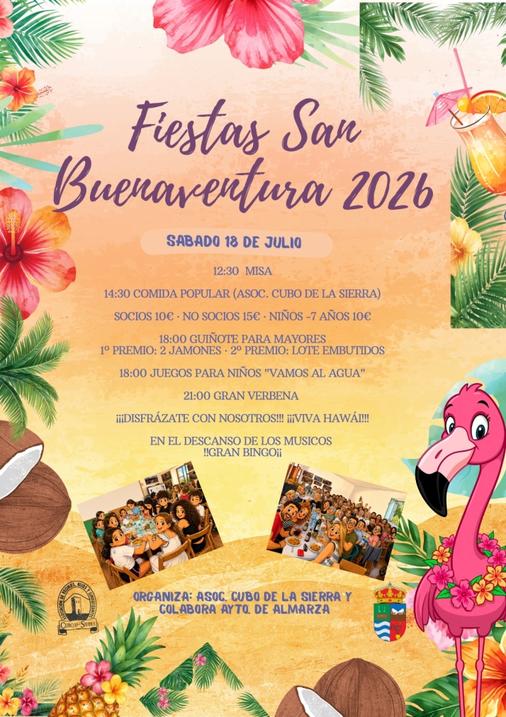 Una verbena de tem&aacute;tica hawaiana centrar&aacute; el San Buenaventura de Cubo de la Sierra | Imagen 1