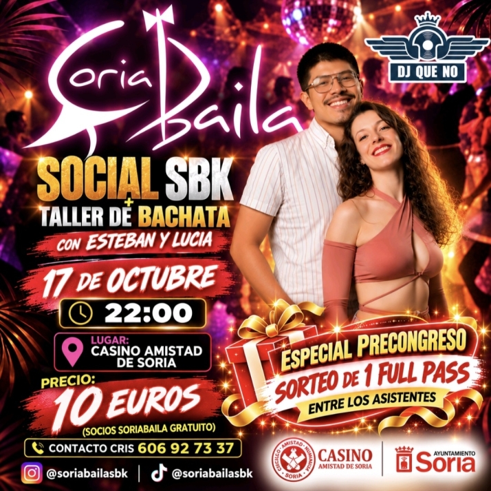 Cuatro horas de ritmos latinos y baile social este s&aacute;bado en el Casino | Imagen 1