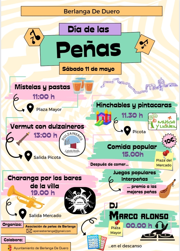 Programa del &lsquo;D&iacute;a de las Pe&ntilde;as&rsquo; 2024 de Berlanga de Duero | Imagen 1
