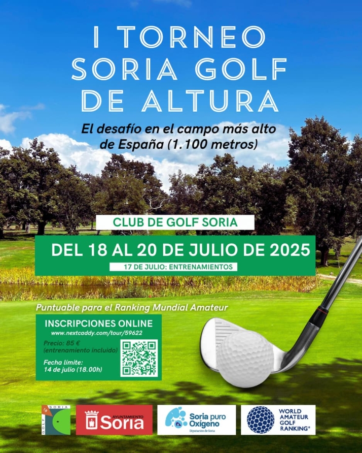El I Torneo Soria Golf de Altura, cita puntuable para el Ranking Mundial Amateur en el campo de mayor altitud de Espa&ntilde;a | Imagen 1
