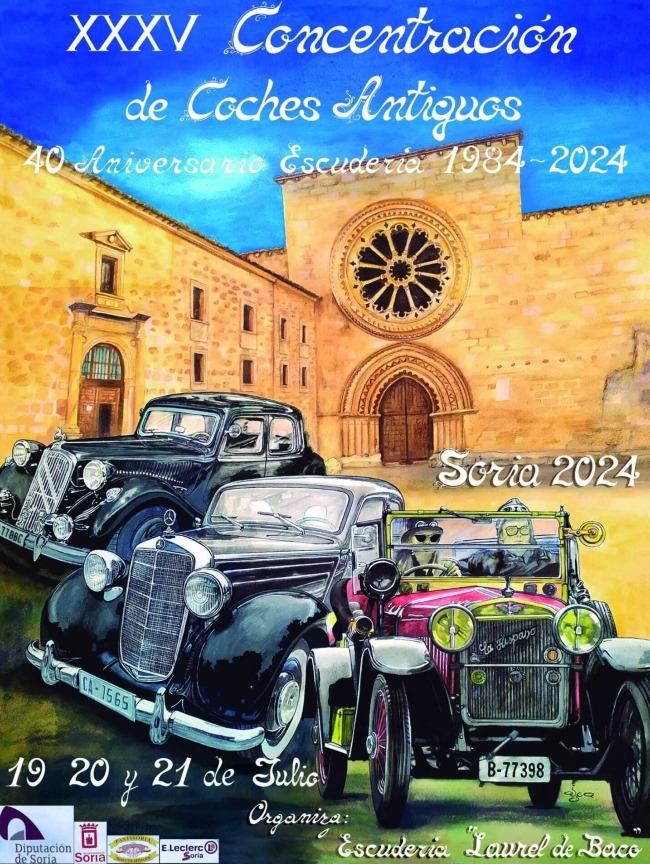 Vuelve la XXXV concentraci&oacute;n de coches antiguos de mano de la escuder&iacute;a Laurel de Baco | Imagen 1