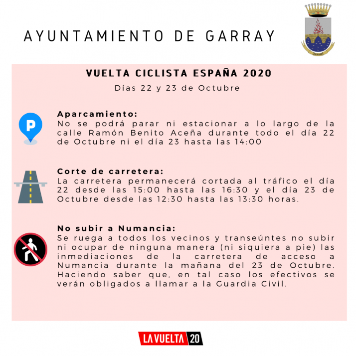 La Vuelta pide a los sorianos que no acudan a ver el paso de los ciclistas por la provincia | Imagen 1