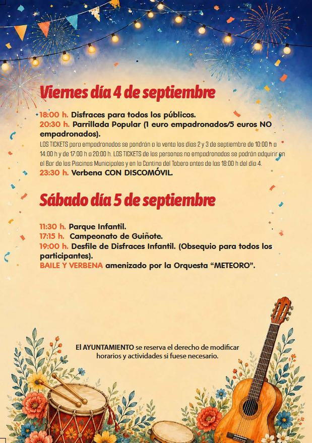 Fuentetoba se prepara para seis d&iacute;as de fiestas con m&uacute;sica, tradici&oacute;n y actividades para todas las edades | Imagen 1