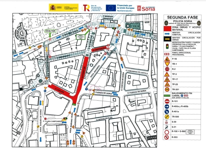 Estos son los nuevos cambios en el tr&aacute;fico en Soria capital | Imagen 1