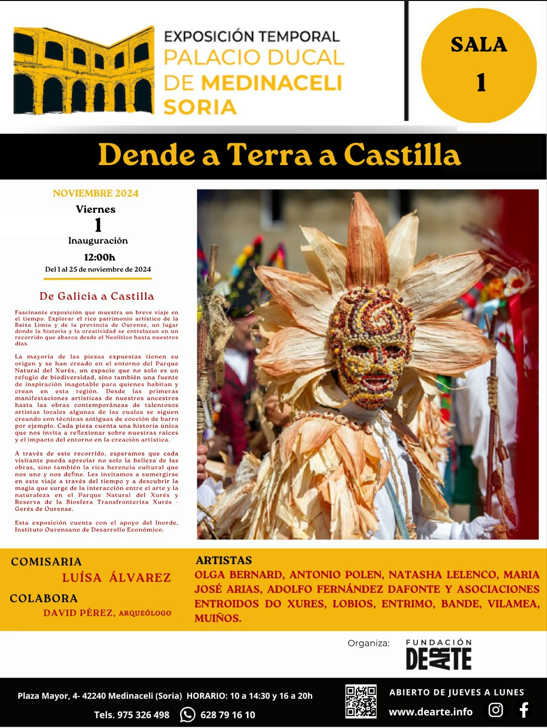 La Fundaci&oacute;n DEARTE inaugura la exposici&oacute;n "Dende a Terra a Castilla" en el Palacio Ducal de Medinaceli | Imagen 1