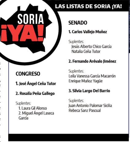 23J | Soria &iexcl;YA!: "Propondremos una merma significativa del IRPF y de Sucesiones en los territorios despoblados" | Imagen 1