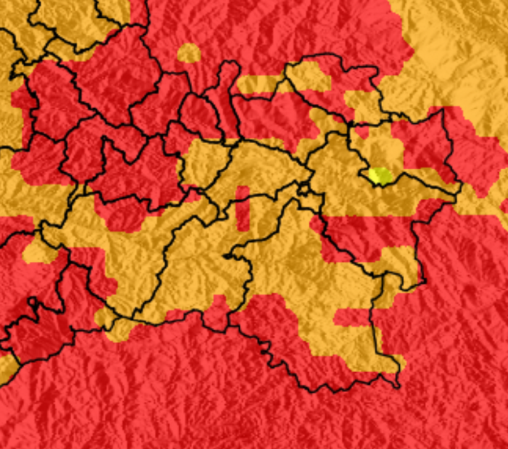 En im&aacute;genes: Esta es la evoluci&oacute;n del riesgo de incendios en la provincia durante los pr&oacute;ximos d&iacute;as | Imagen 1