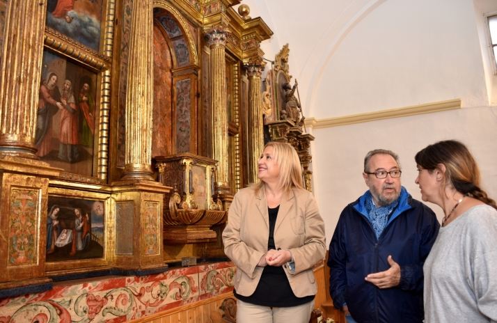 Villálvaro da por concluidas las obras de restauración del retablo mayor de San Mamés